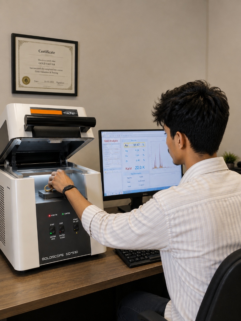 Gold & Silver Purity Testing Process - XRF